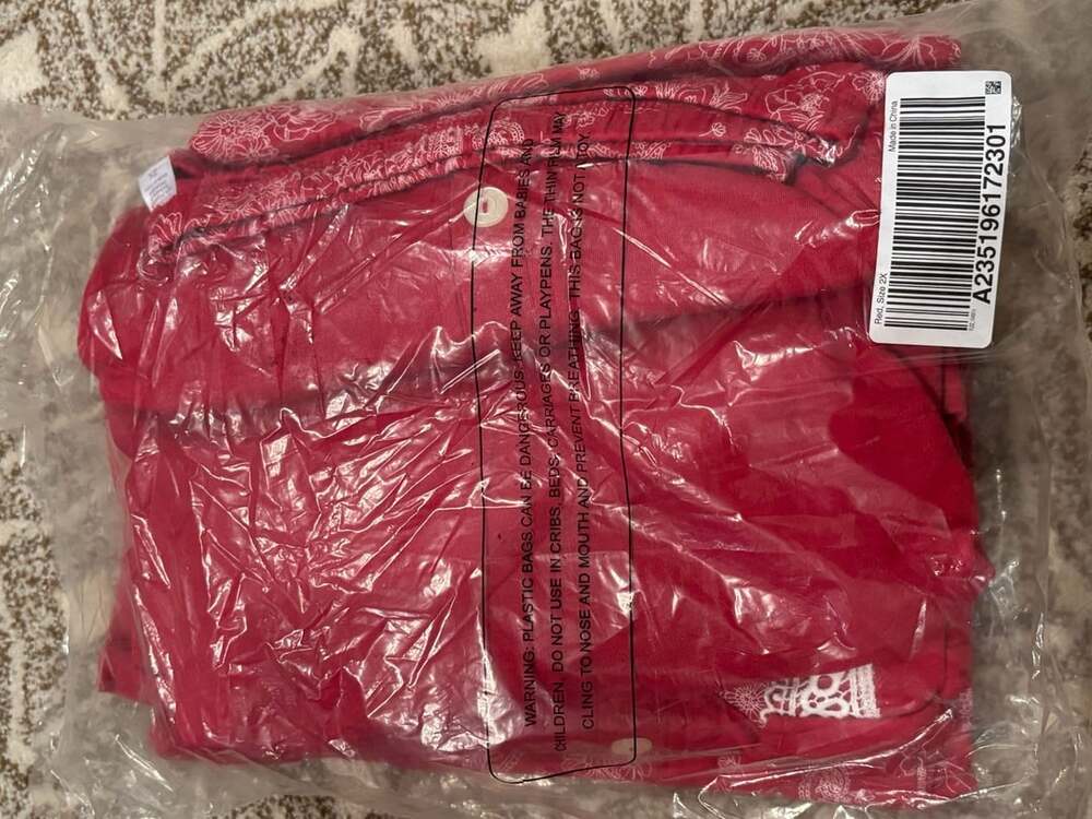 Carol Hochman Pajama Set Size 2X Red Floral Sleepwear